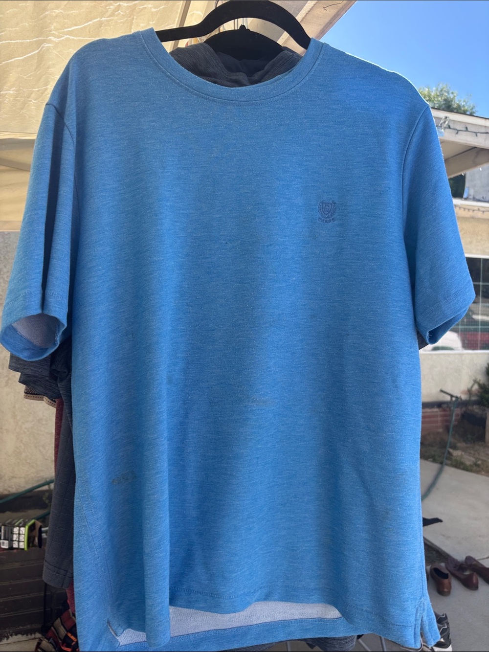 Chaps Blue Short Sleeve Crew Neck Tee